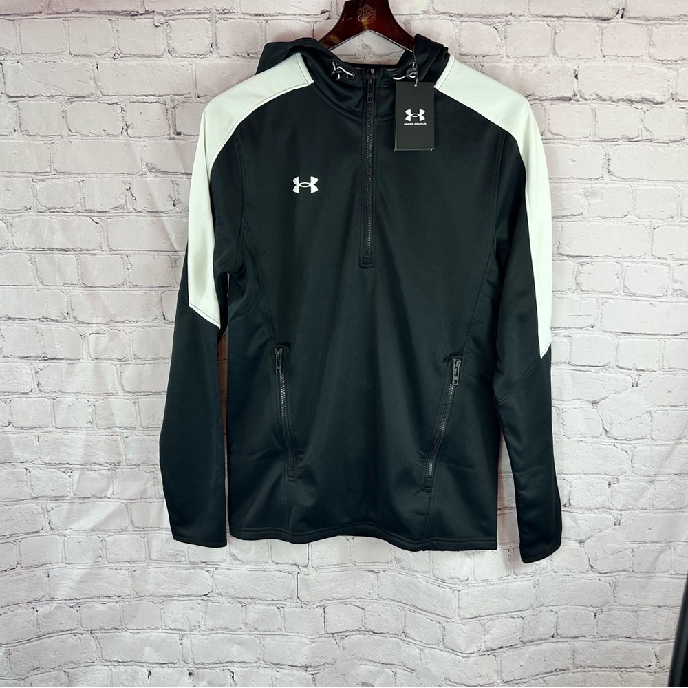 NWT Under Armour storm fleece Half-Zip Performance loose Pullover hoodie mens